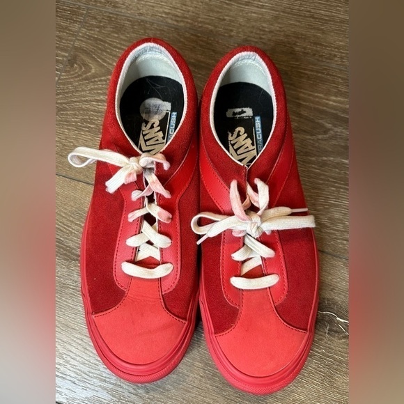 VANS Bold Ni LX Nubuck Suede Racing Red Chili Pepper Ultracush - Picture 5 of 13